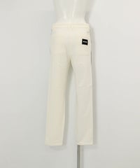 サイドライン裏起毛パンツ(ホワイト)後ろ