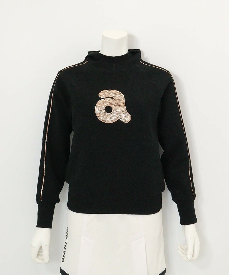 スパンコール刺繍保温ニット(ブラック)前