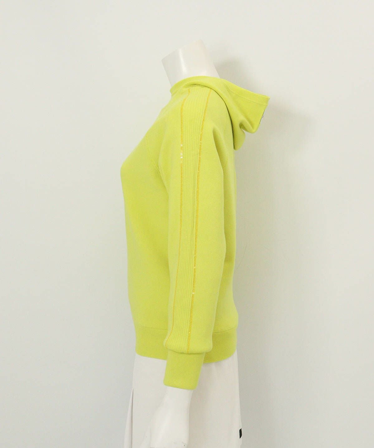 スパンコール刺繍保温ニット(イエロー)横