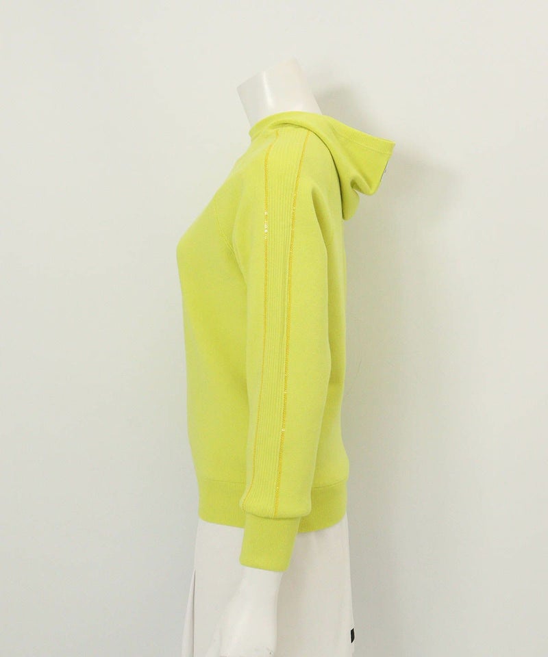 スパンコール刺繍保温ニット(イエロー)横