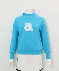 スパンコール刺繍保温ニット(ブルー)前