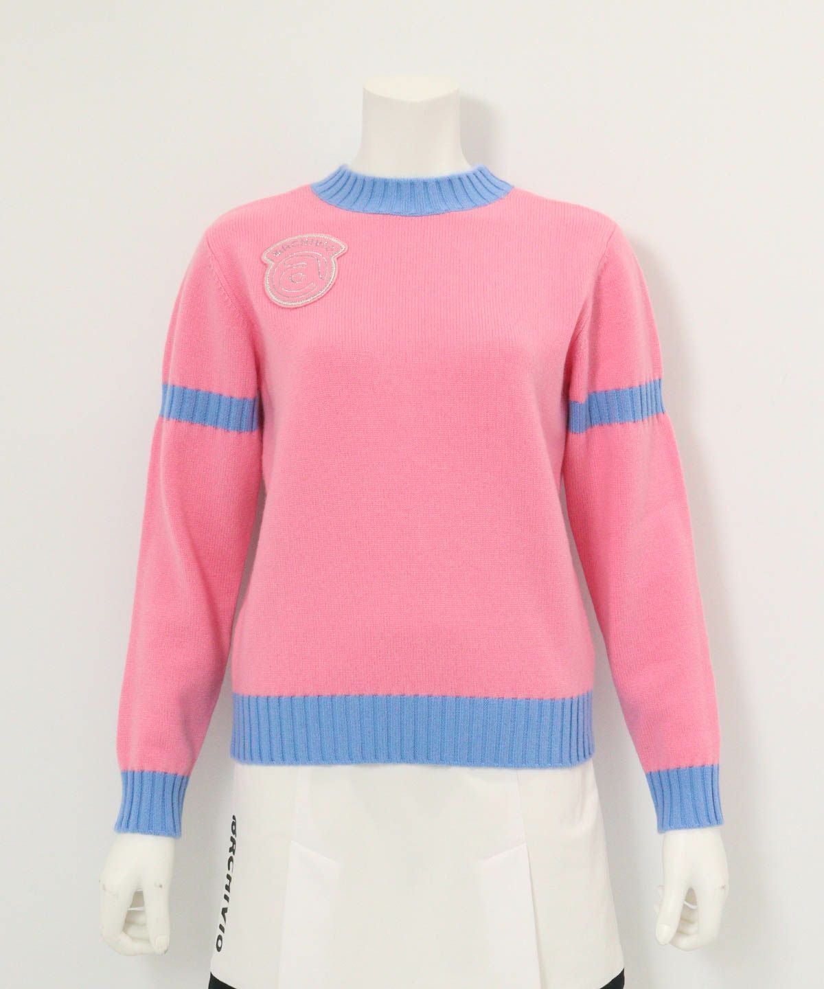 カシミヤ100％バックロゴニット|アルチビオ - ゴルフウェアや婦人服通販