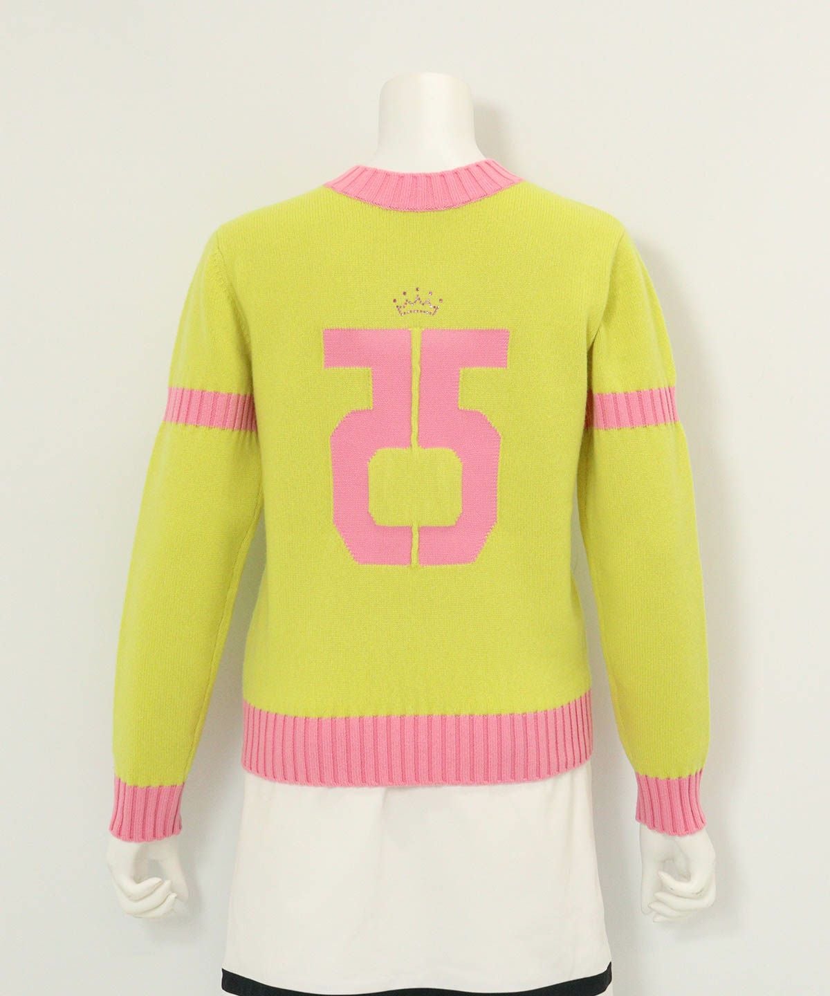 カシミヤ100％バックロゴニット|アルチビオ - ゴルフウェアや婦人服通販