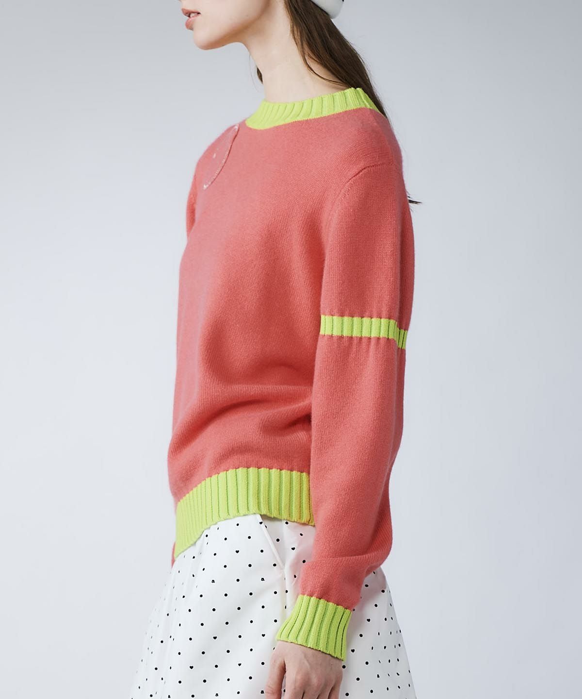 カシミヤ100％バックロゴニット|アルチビオ - ゴルフウェアや婦人服通販