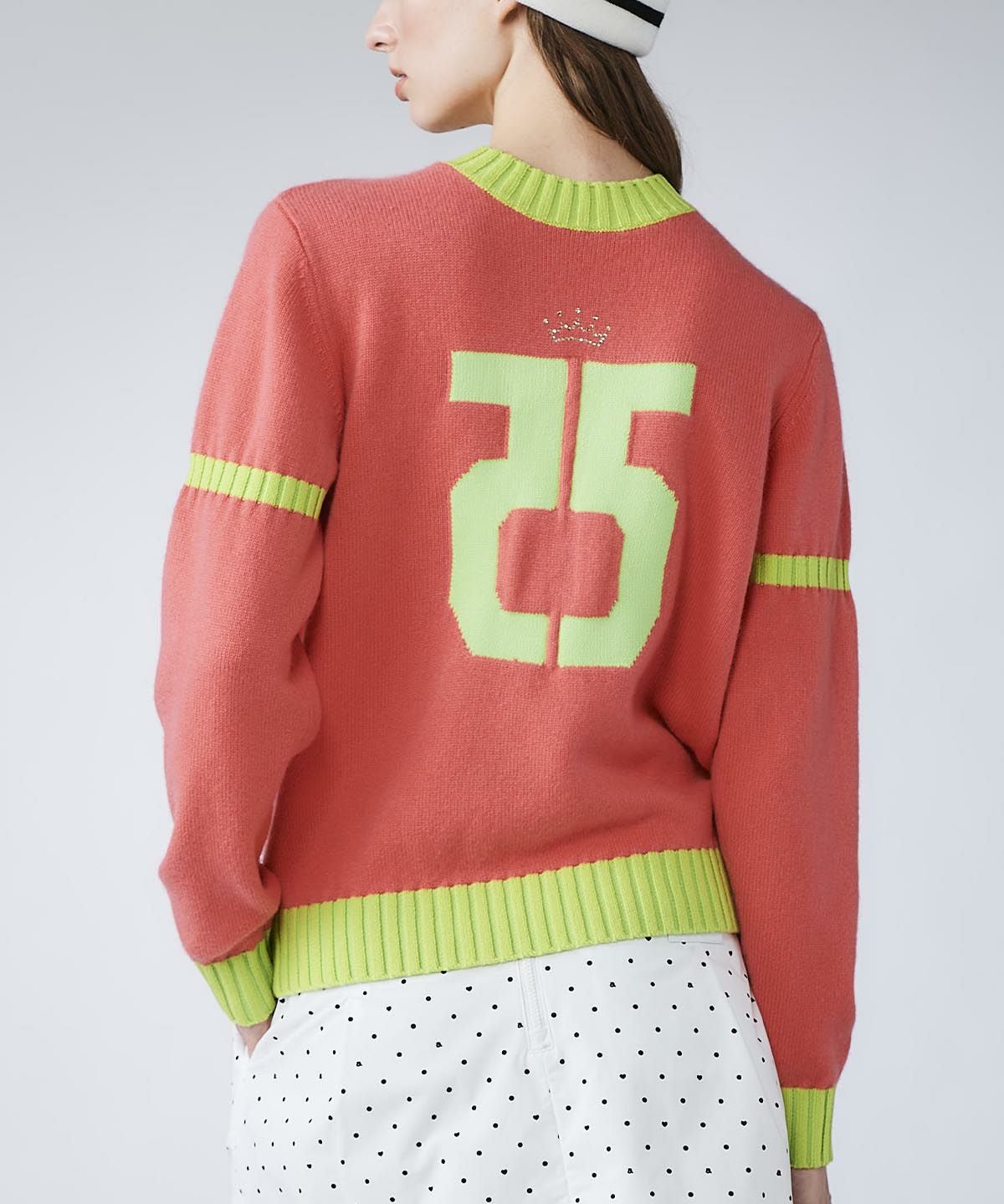 カシミヤ100％バックロゴニット|アルチビオ - ゴルフウェアや婦人服通販