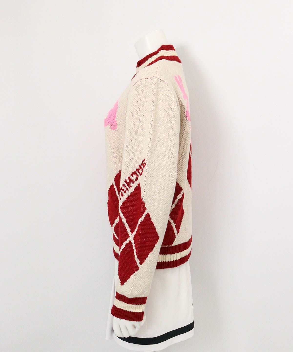 アーガイル柄ニットブルゾン|アルチビオ - ゴルフウェアや婦人服通販