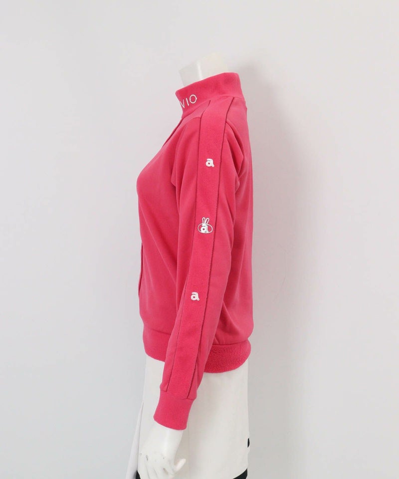 フリースラインプルオーバー(ピンク)横