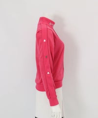 フリースラインプルオーバー(ピンク)横