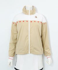 防風保温配色ジップブルゾン