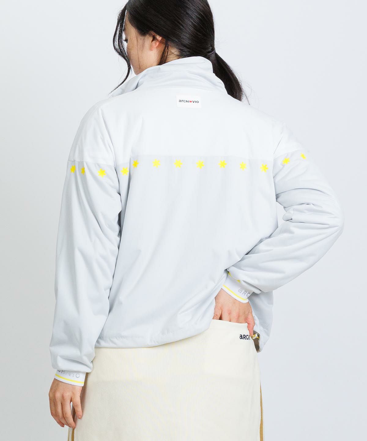 防風保温配色ジップブルゾン|アルチビオ - ゴルフウェアや婦人服通販