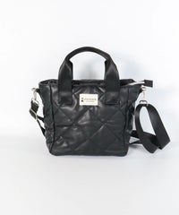 キルティングミニバッグ(ブラック)前