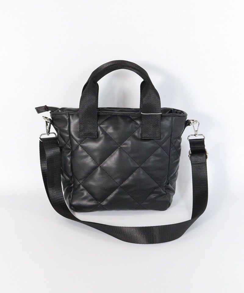 キルティングミニバッグ(ブラック)後ろ