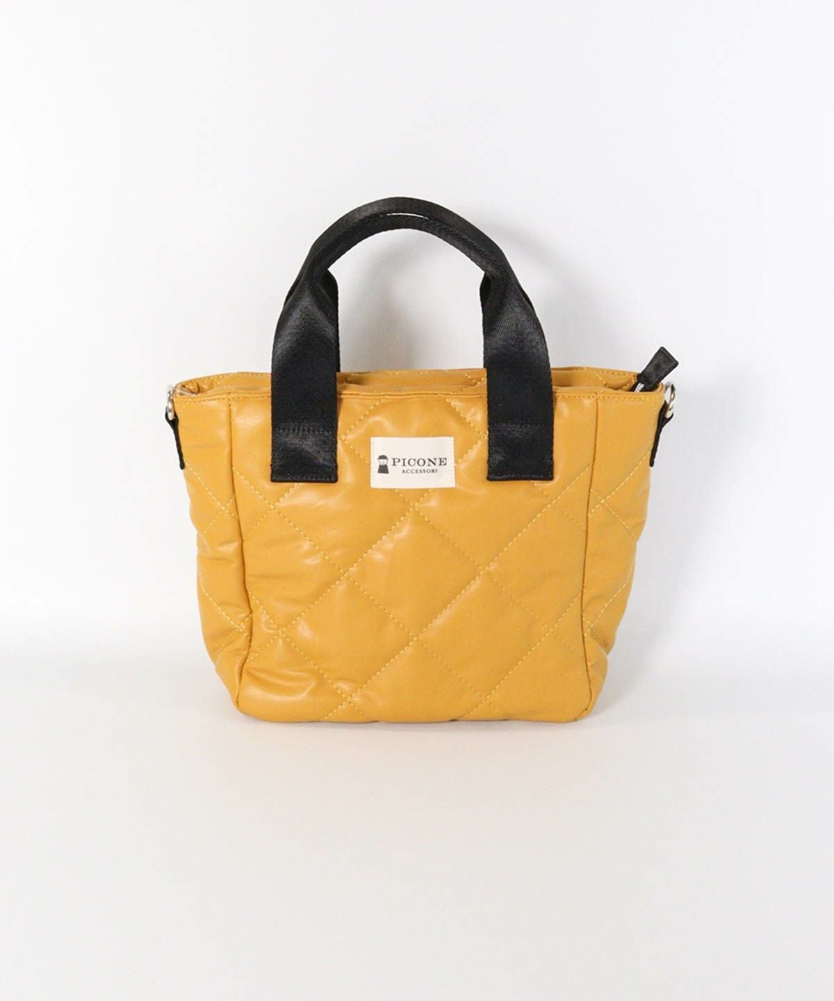 キルティングミニバッグ(イエロー)前