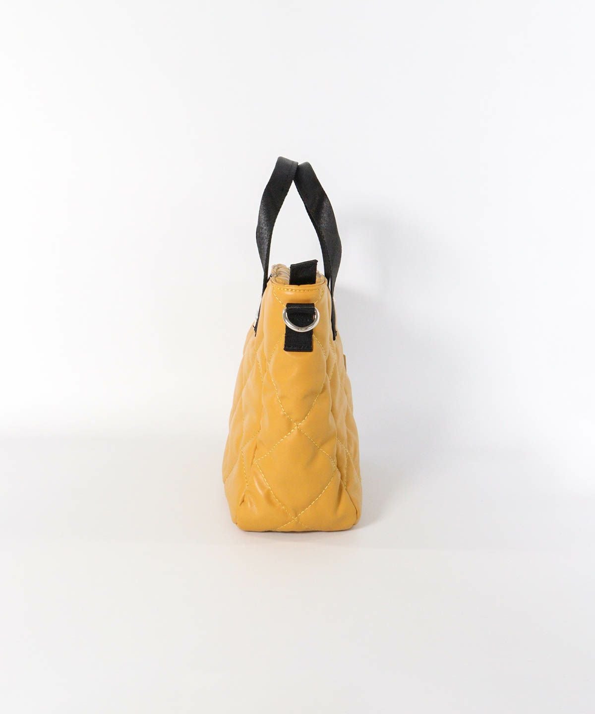 キルティングミニバッグ(イエロー)横