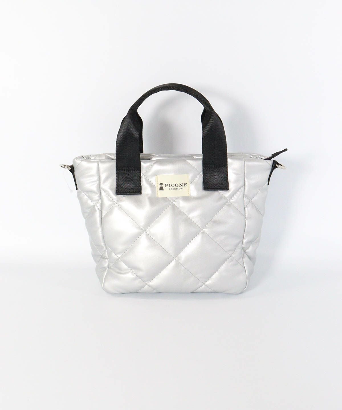 キルティングミニバッグ(ライトグレー)