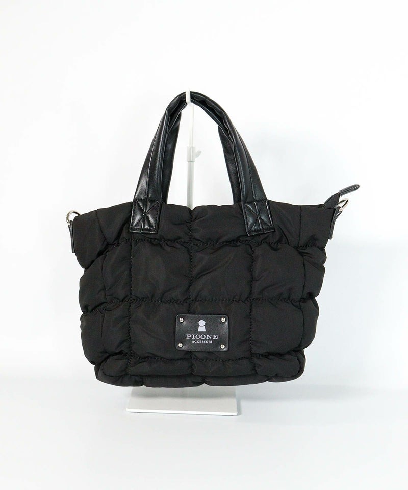  ギャザーキルティングミニバッグ（ブラック）