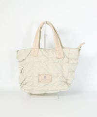  ギャザーキルティングミニバッグ（ベージュ）