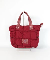  ギャザーキルティングミニバッグ（レッド）