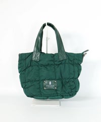  ギャザーキルティングミニバッグ（グリーン）