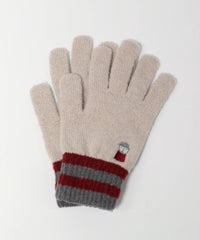 刺繍ニット手袋（ベージュ）
