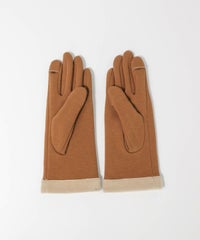 コットン混裏起毛手袋内側（キャメル）