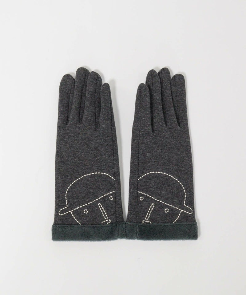 コットン混裏起毛手袋（グレー）