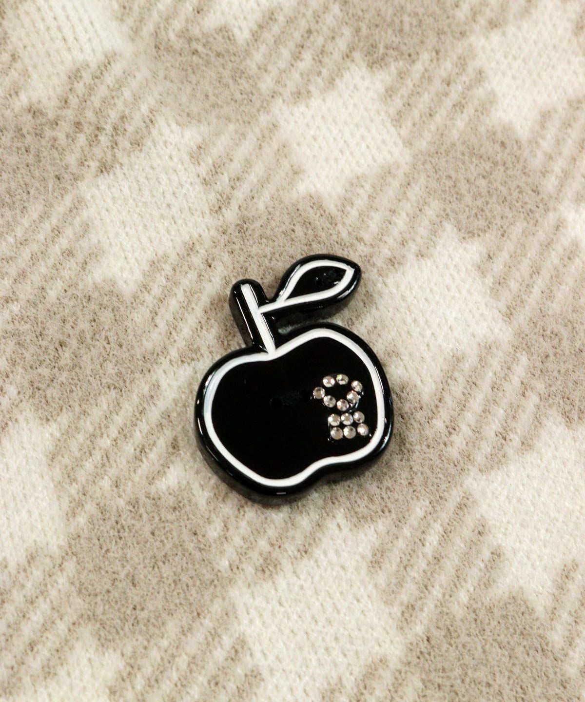 りんごチャーム部分（ライトグレー）