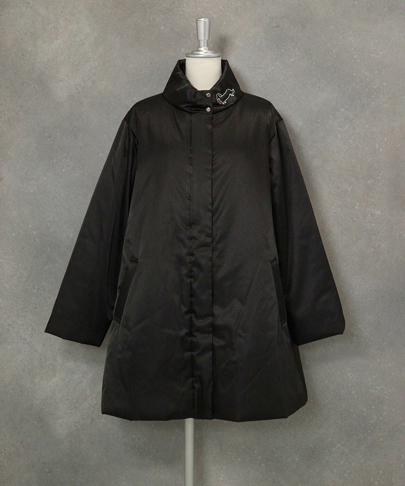 DOGモチーフ撥水中綿コート（ブラック）