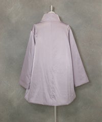 DOGモチーフ撥水中綿コート後（ライトパープル）