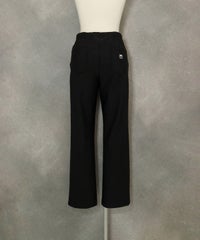 裏起毛イージーパンツ(ブラック)後ろ