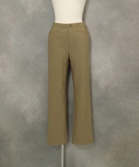 裏起毛イージーパンツ(キャメル)前