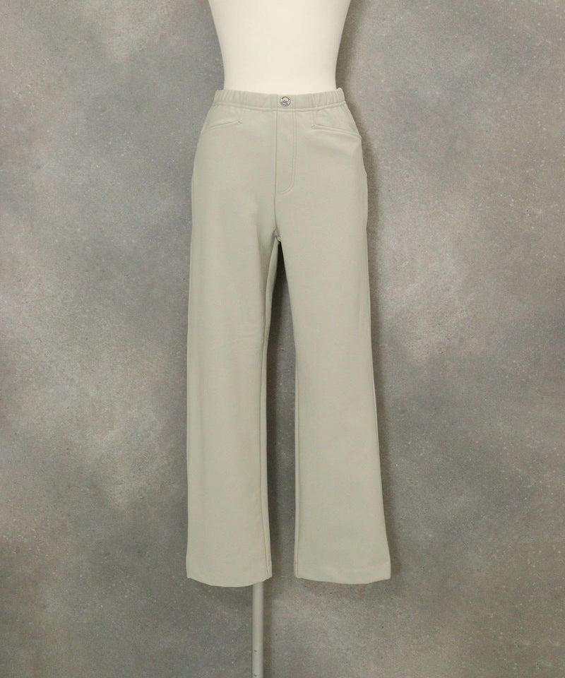 裏起毛イージーパンツ(ライトグレー)前