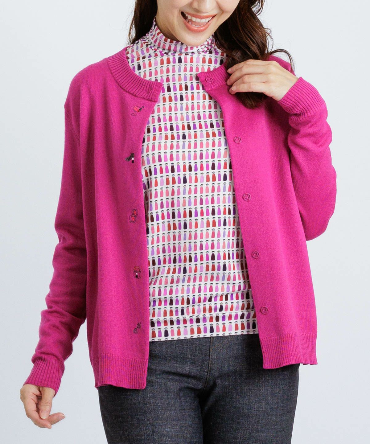 モデル着用画像（パープル）