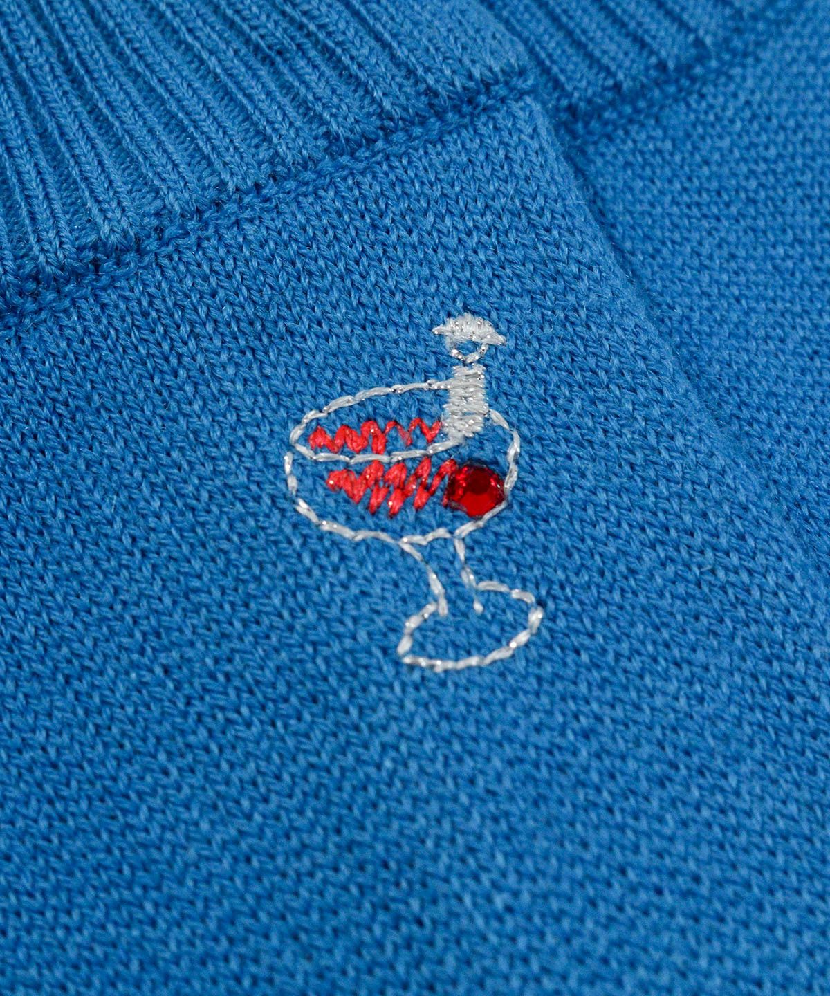 ウール混ボタン風刺繍カーディガン|スタジオピッコーネ - ゴルフウェア