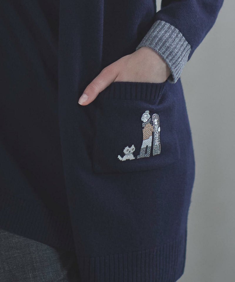 モデル着用画像（ネイビー）