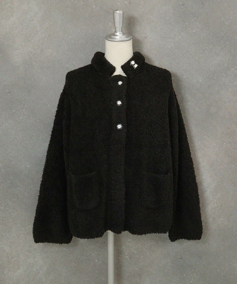  ブークレニットカーディガン（ブラック）