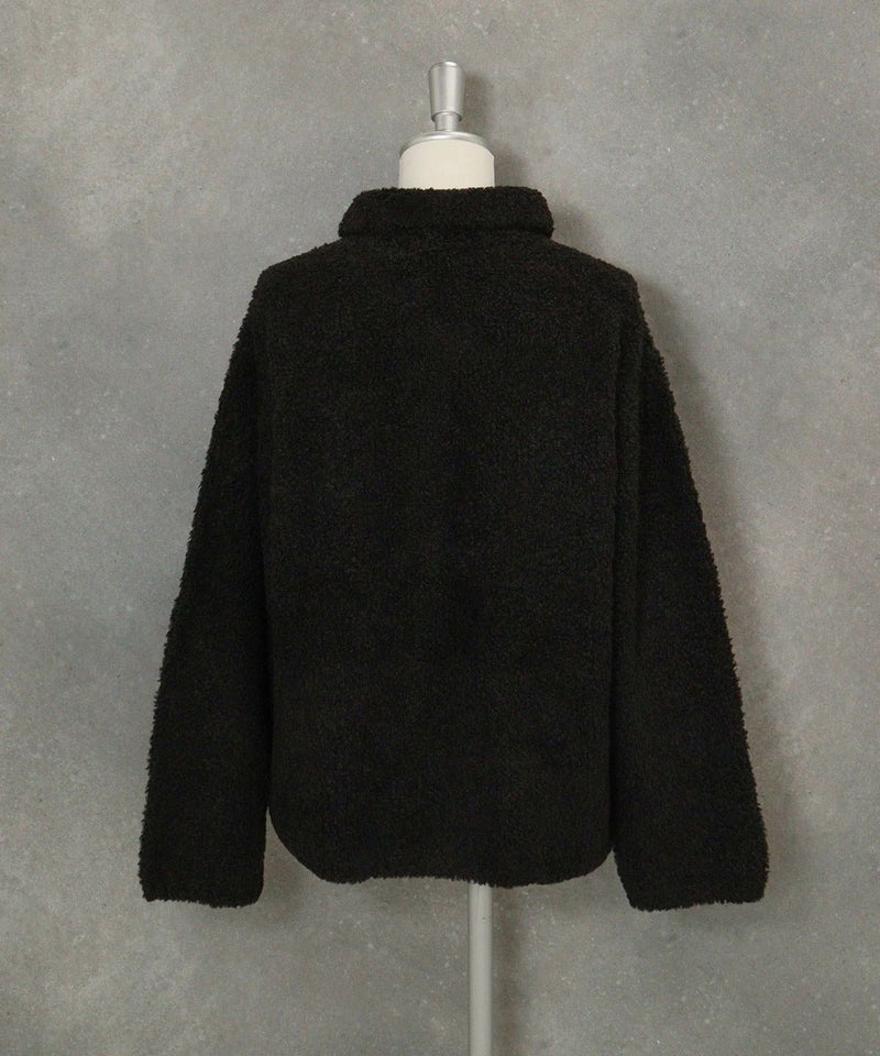  ブークレニットカーディガン後（ブラック）