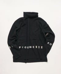 ウール100％ロゴタートルニット（ブラック）