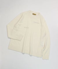 カシミヤ100％ピコストーンニット（ホワイト）