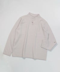  カシミヤ100％ロール襟ニット（ベージュ）