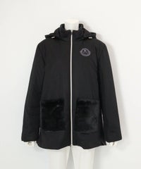 防風撥水ジャージブルゾン （ブラック）