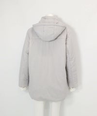 防風撥水ジャージブルゾン 後（ライトグレー）