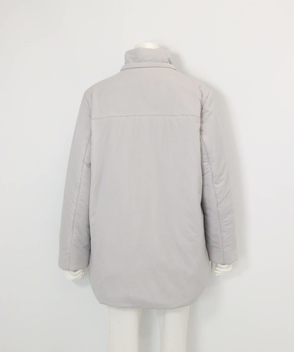 防風撥水ジャージブルゾン 後（ライトグレー）