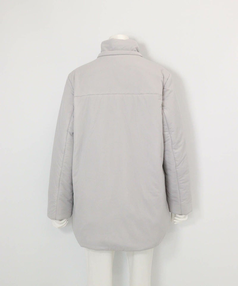 防風撥水ジャージブルゾン 後（ライトグレー）