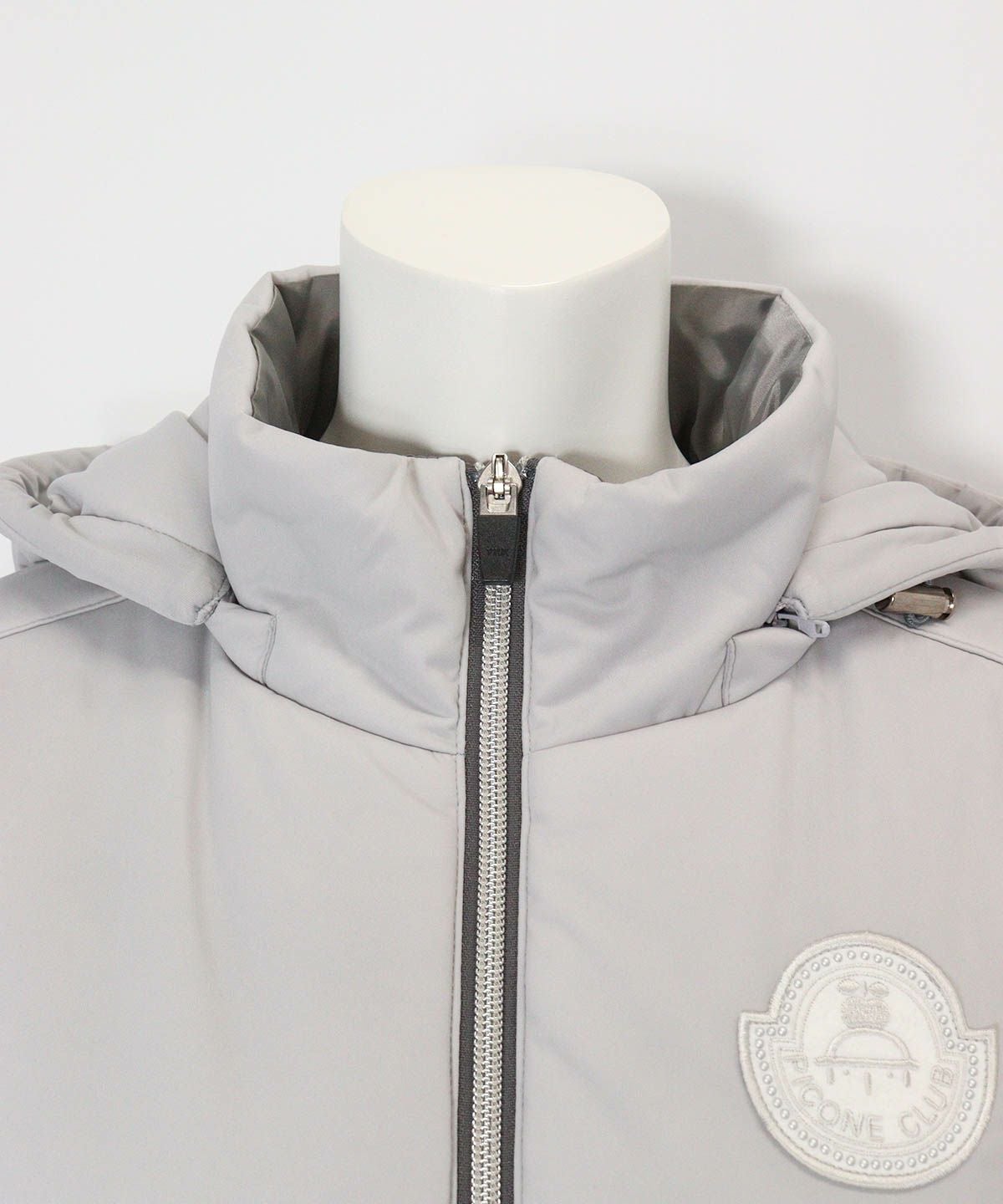 襟元部分（ライトグレー）