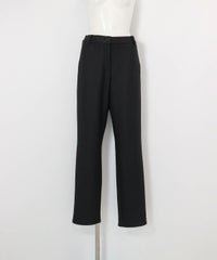 バック刺繍裏起毛ジャージーパンツ(ブラック)前