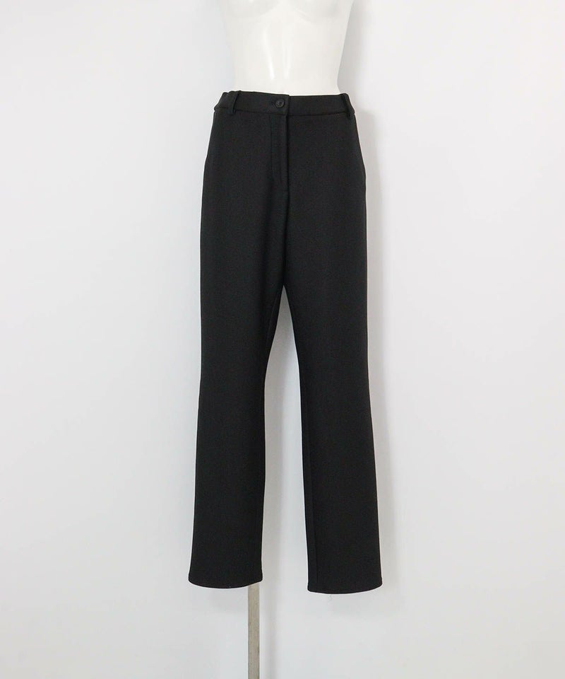 バック刺繍裏起毛ジャージーパンツ(ブラック)前