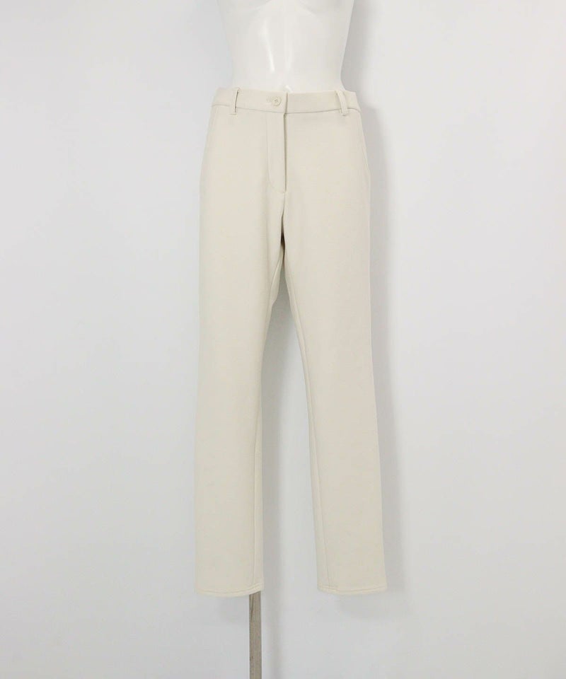 バック刺繍裏起毛ジャージーパンツ(ホワイト)前