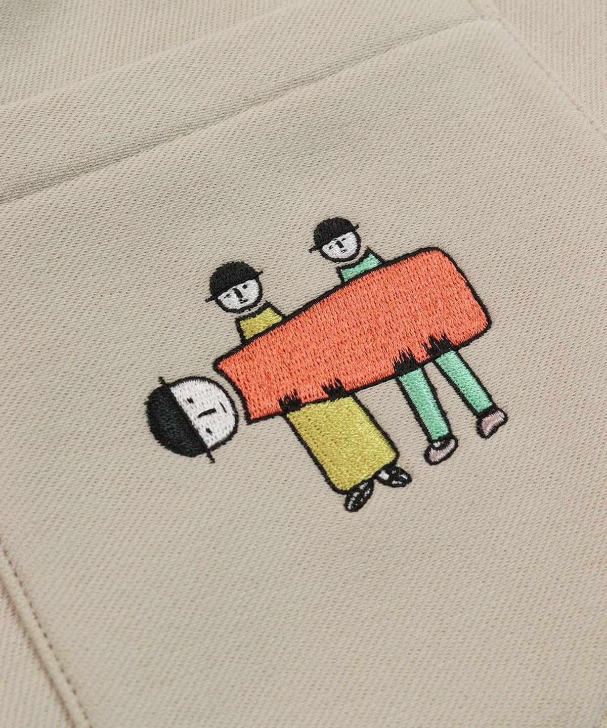 後ろポケットデザインアップ(ベージュ)