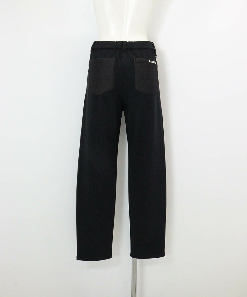 防風撥水中綿キルト切替パンツ(ブラック)後ろ